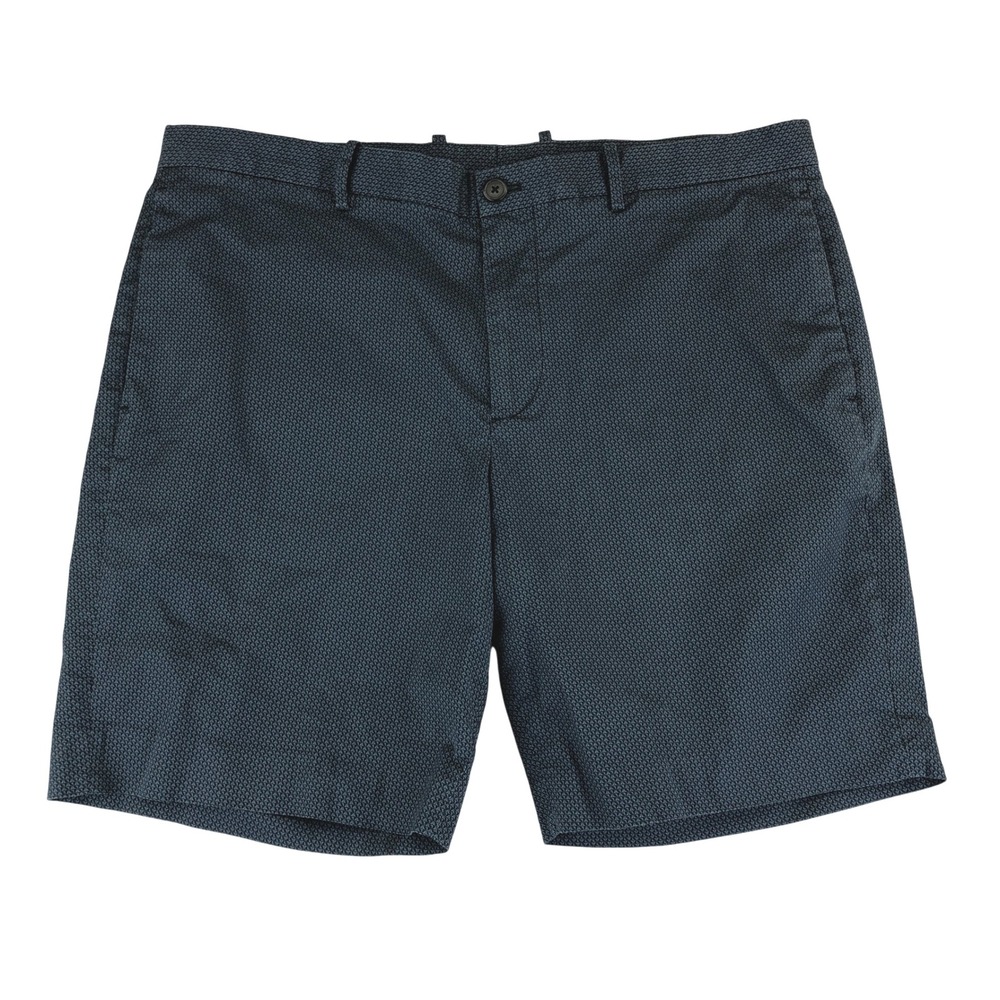 Theory Zaine Bayliss Chino Shorts‎ Mens 38 x 8" Inseam Stretch Casual Dark Blue